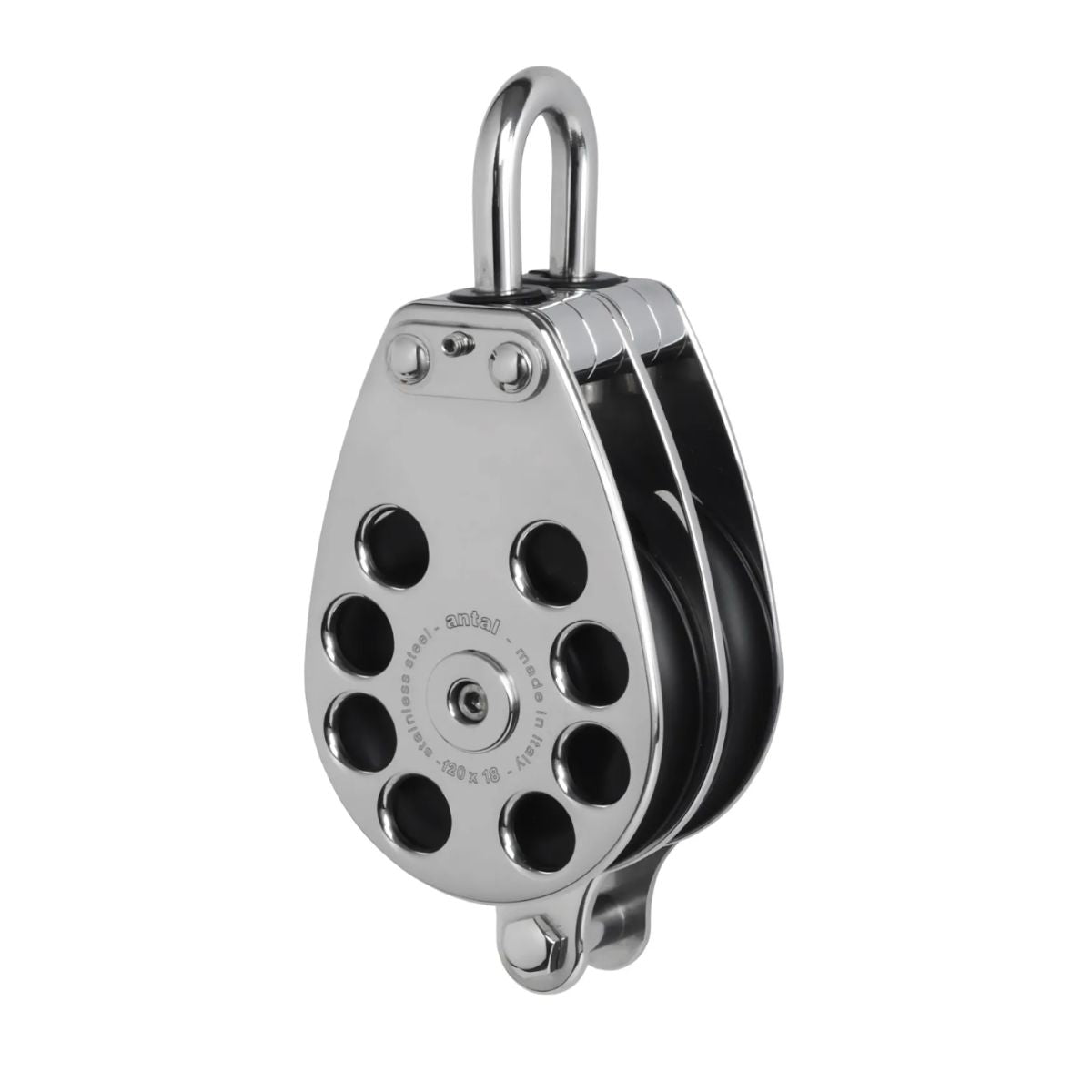 Antal 120 mm Double block S. steel classic becket