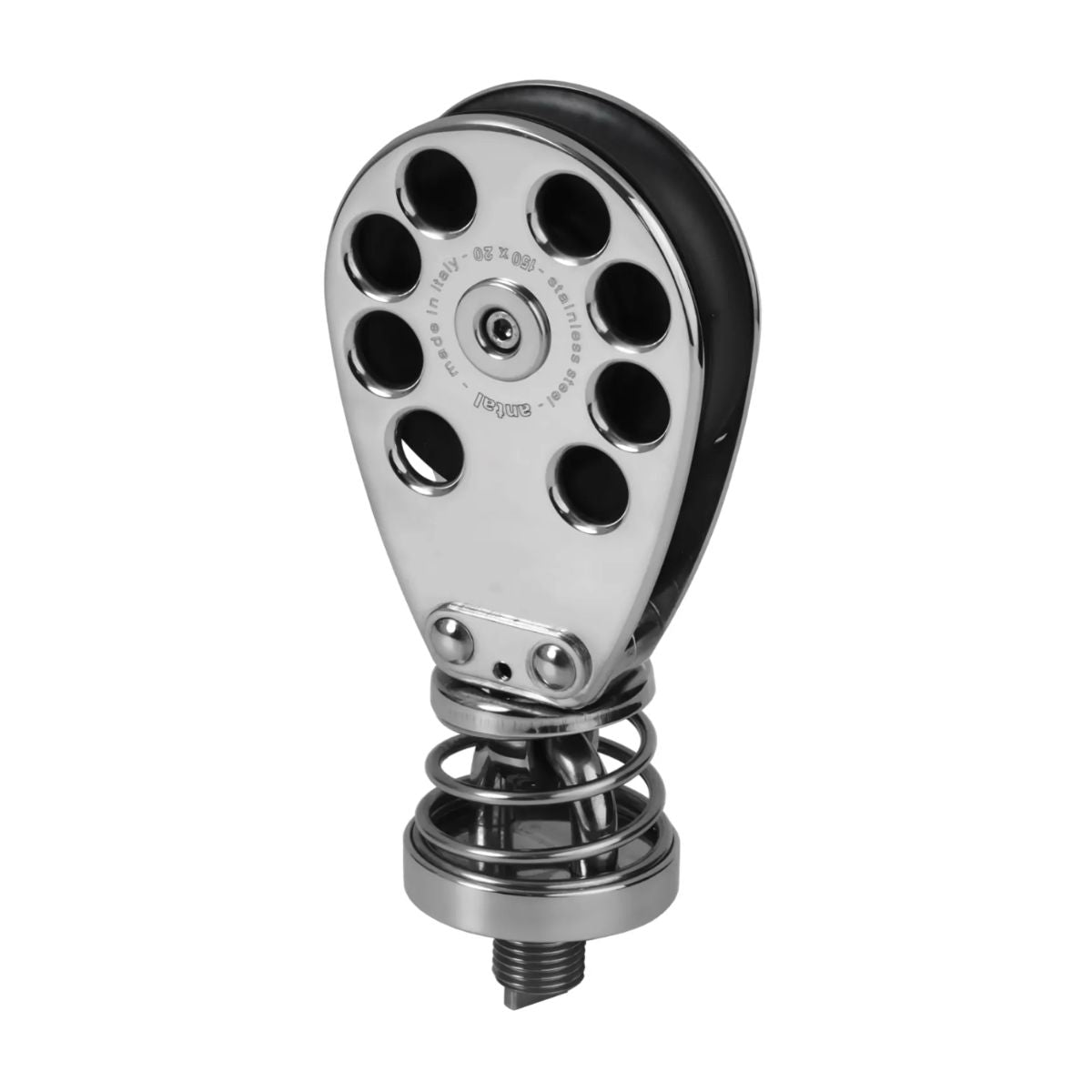 Antal 150 mm Stand Up block S. steel classic block screwed pad eye