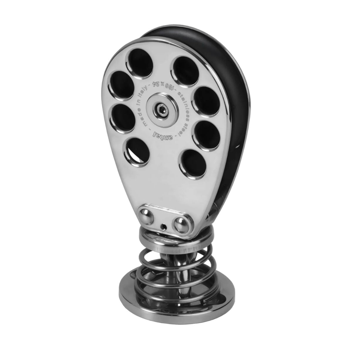 Antal 180 mm Stand Up block S. steel classic block on pad eye