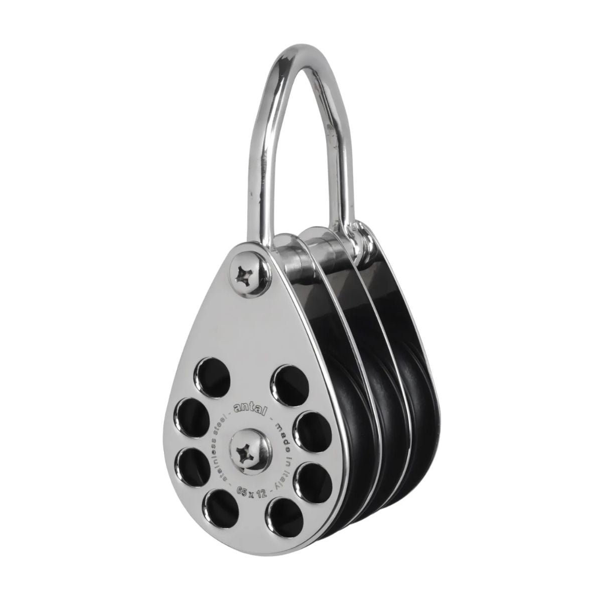 Antal 60 mm Triple block S. steel classic