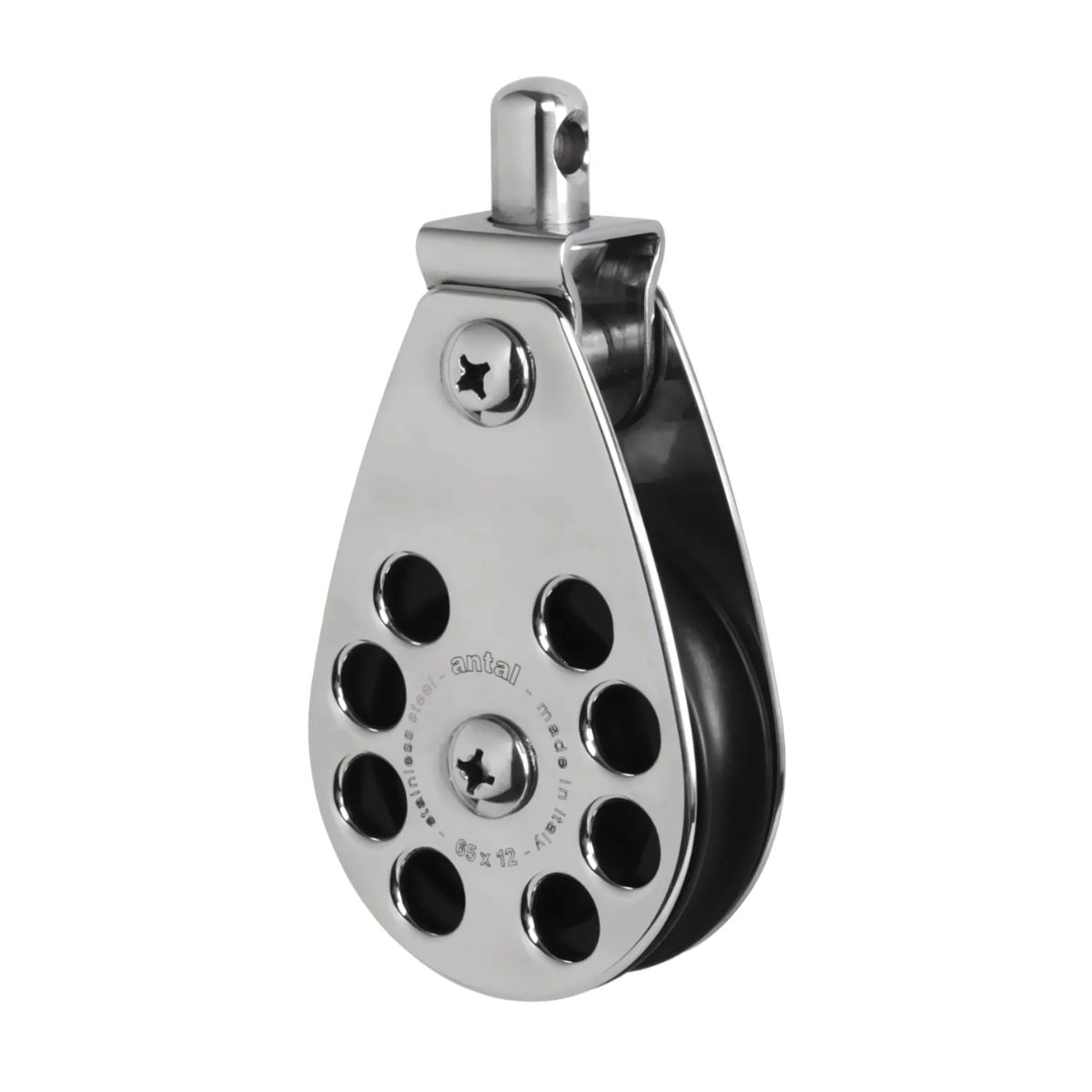 Antal 65 mm Single block S. steel classic