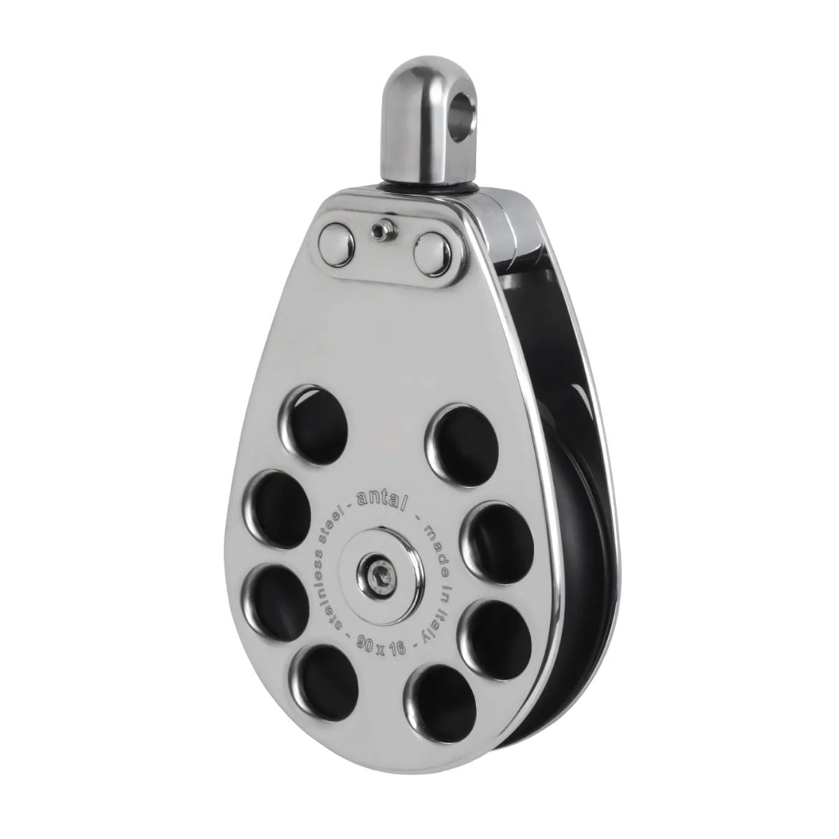 Antal 90 mm Single block S. steel classic