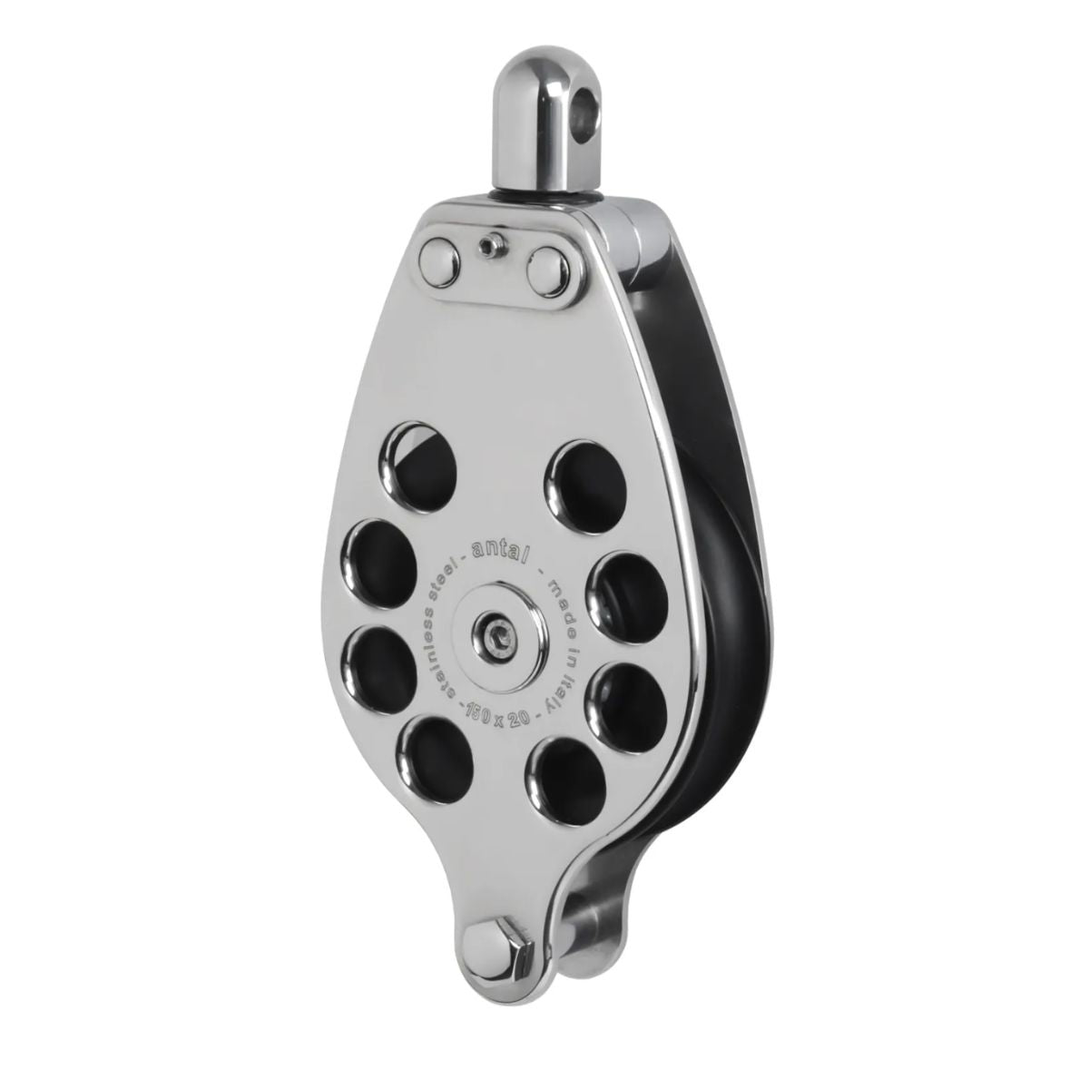 Antal 150 mm Single block S. steel classic con becket