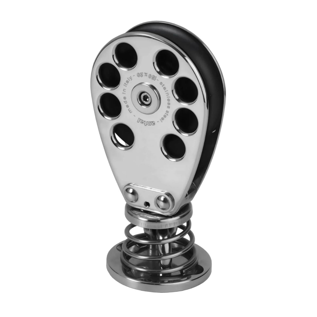 Antal 150 mm Stand Up block S. steel classic block on pad eye
