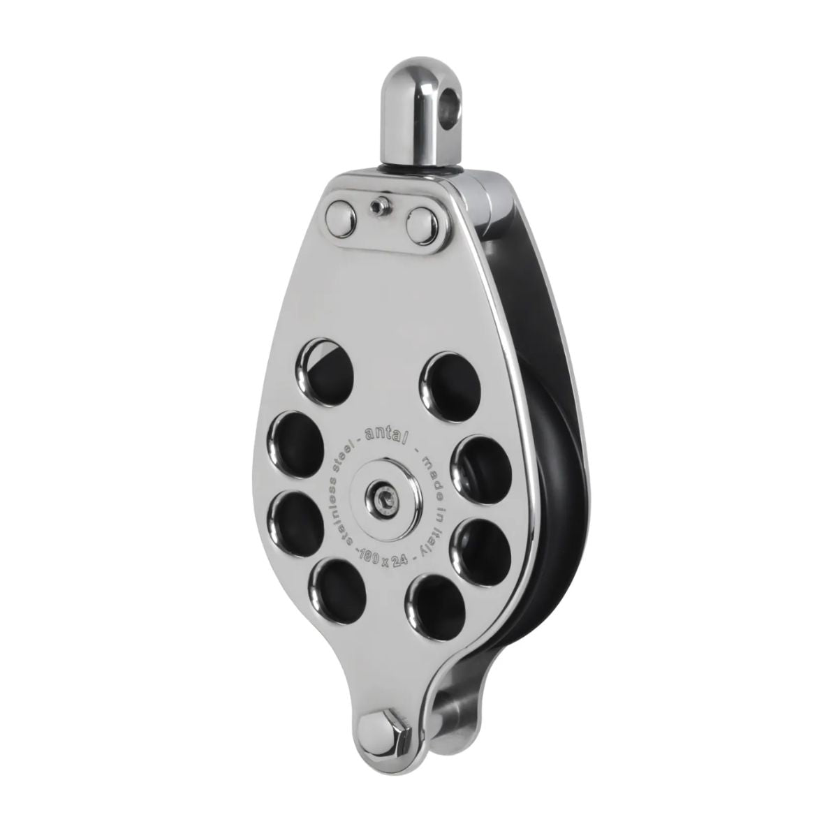 Antal 180 mm Single block S. steel classic con becket