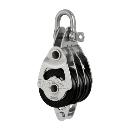 Antal 30 mm Triple block S. steel mini becket