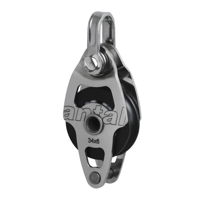 Antal 34 mm Single block S. steel mini con becker