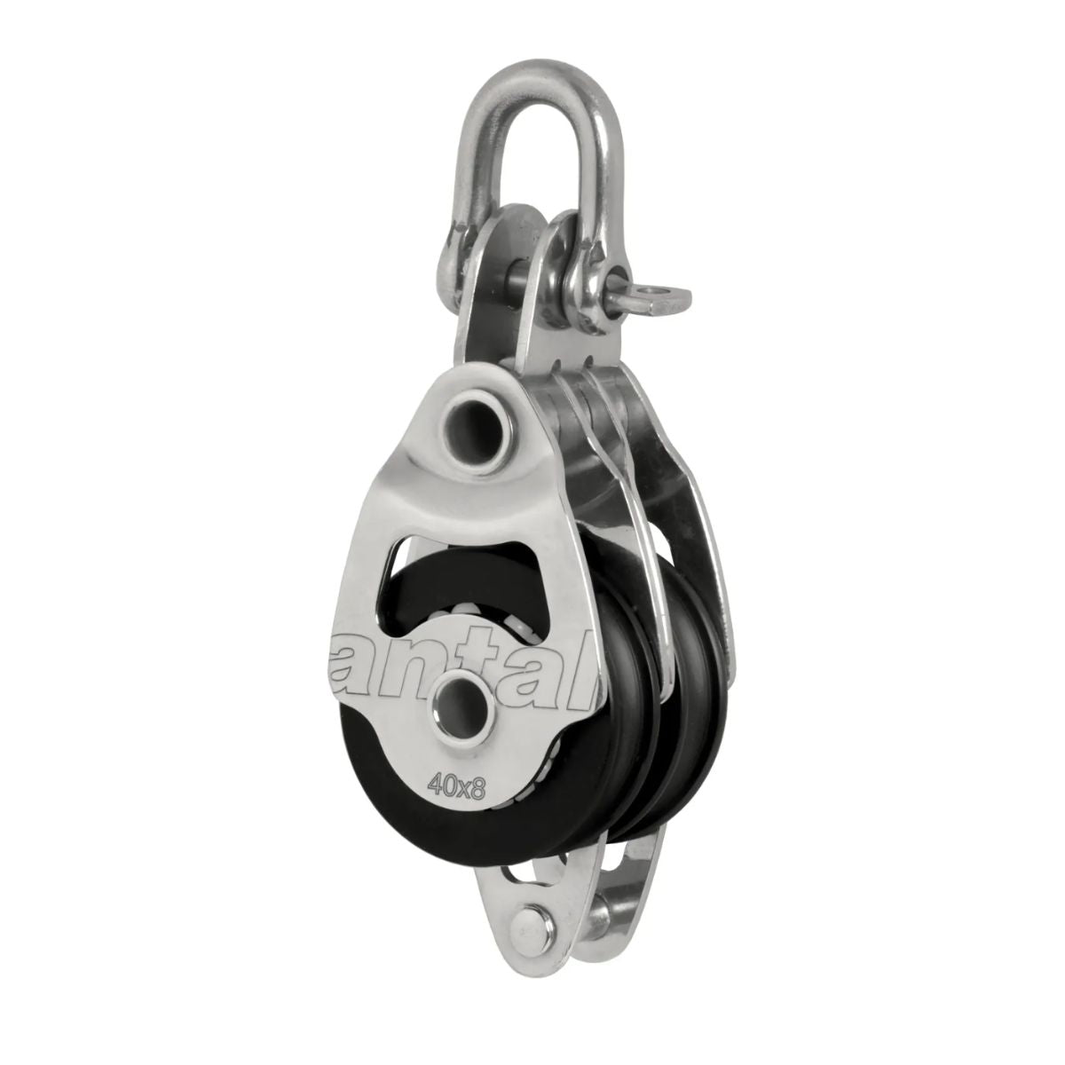 Antal 40 mm Double block S. steel mini becket