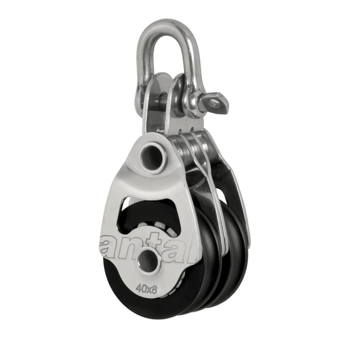 Antal 40 mm Double block S. steel mini