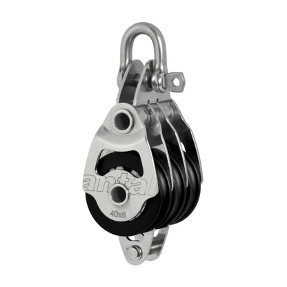 Antal 40 mm Triple block S. steel mini becket