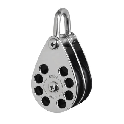 Antal 60 mm Double block S. steel classic