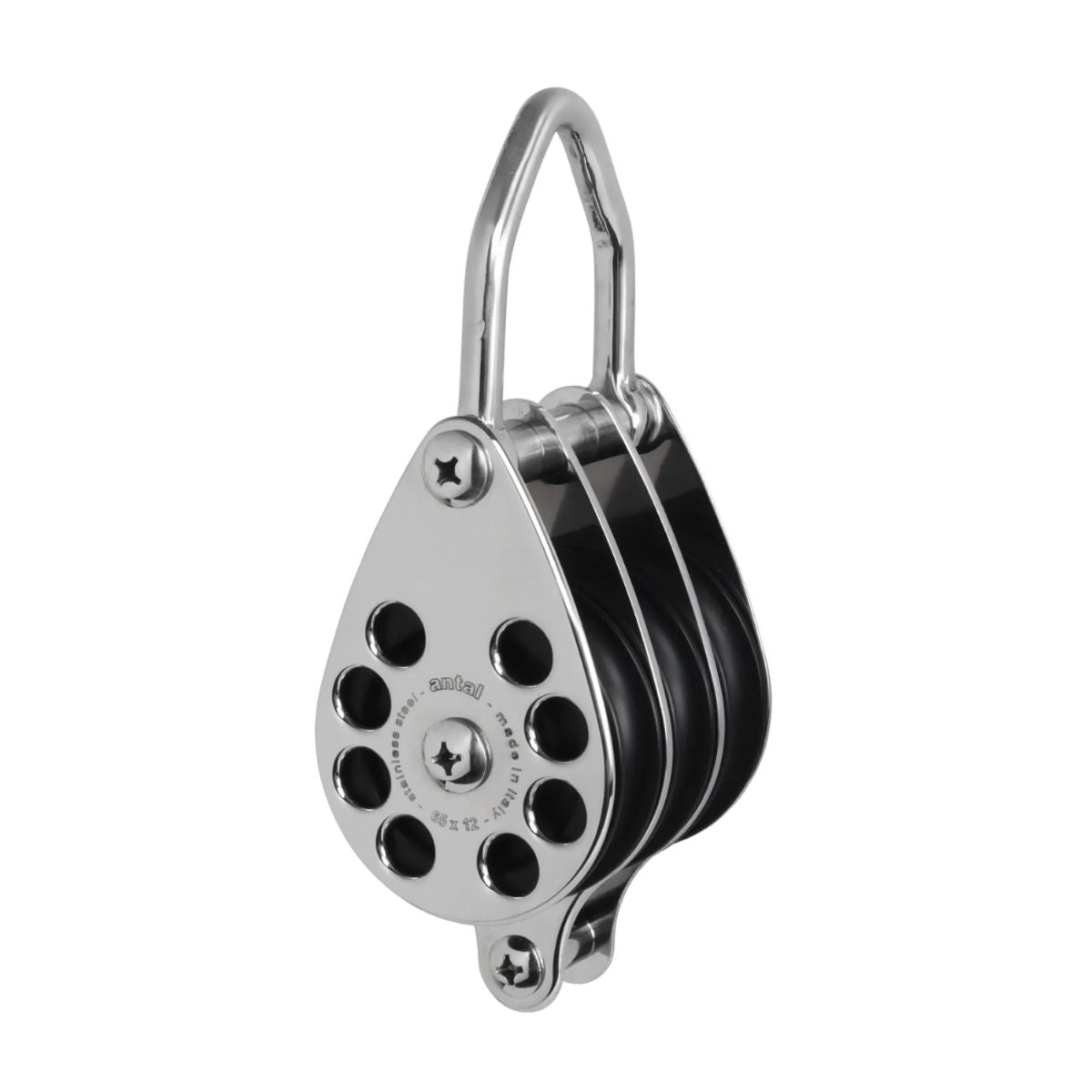 Antal 60 mm Triple block S. steel classic becket