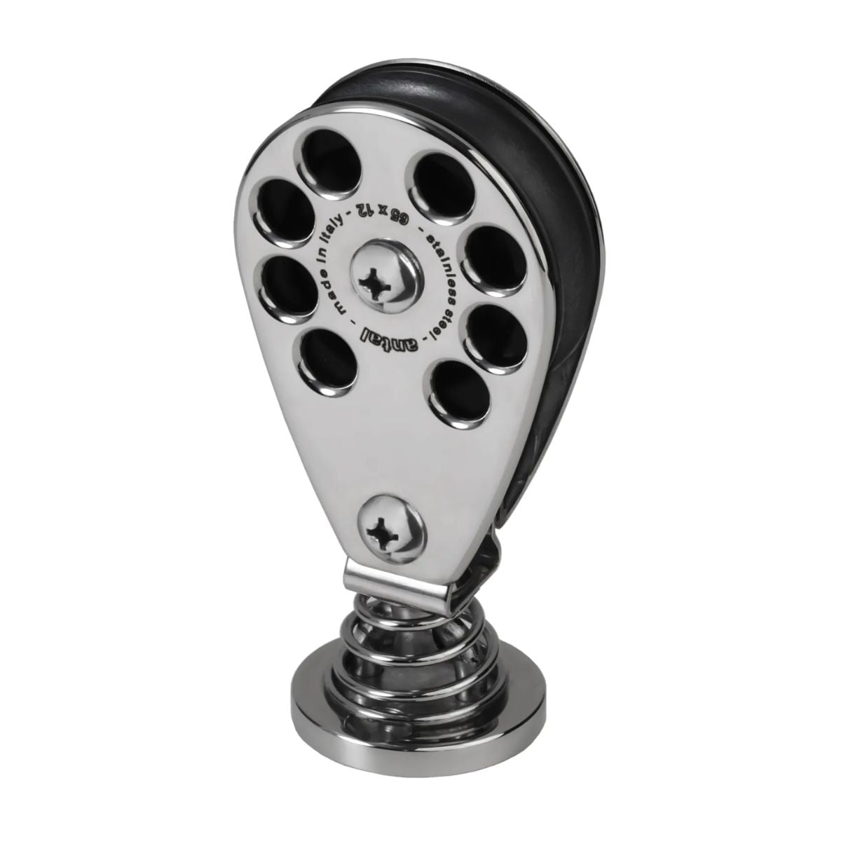 Antal 65 mm Stand Up block S. steel classic block on pad eye