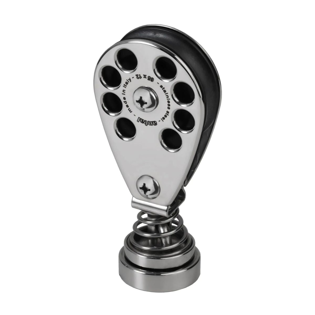 Antal 65 mm Stand Up block S. steel classic block screwed pad eye