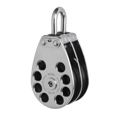 Antal 70 mm Double block S. steel classic