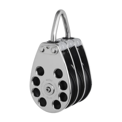 Antal 70 mm Triple block S. steel classic