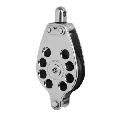 Antal 75 mm Single block S. steel classic with Becket