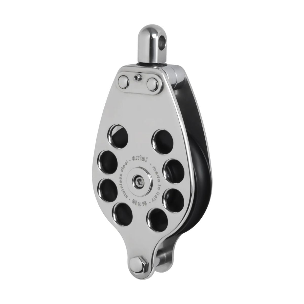 Antal 90 mm Single block S. steel classic with Becket