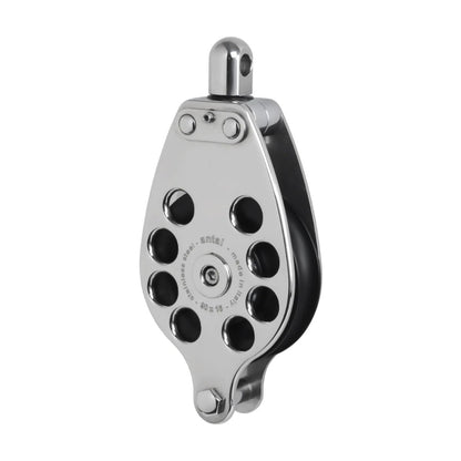 Antal 90 mm Single block S. steel classic with Becket