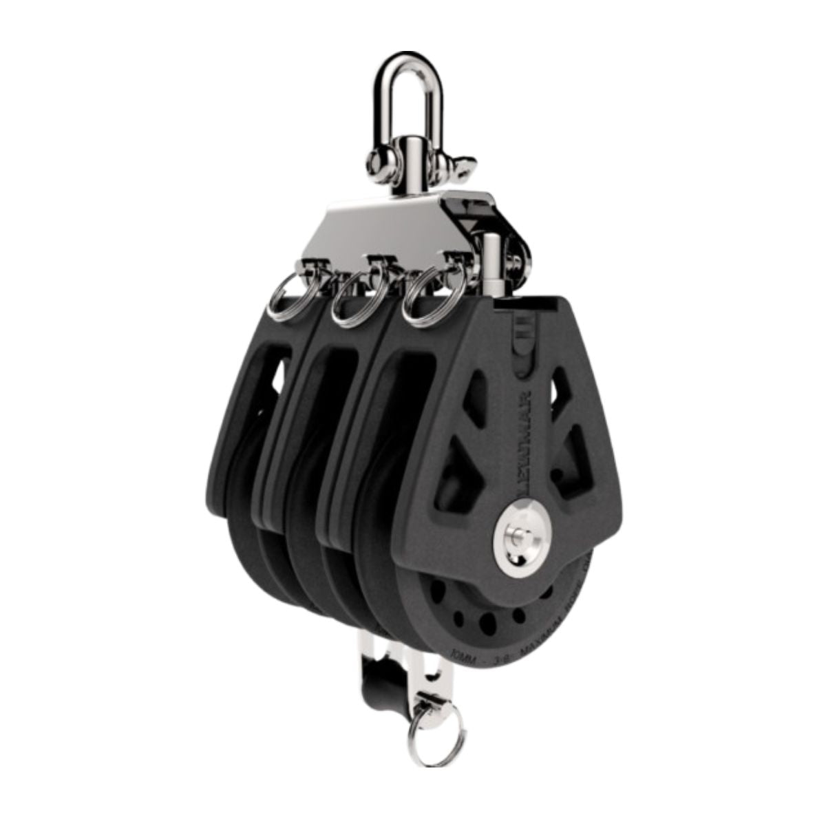 Lewmar 60 mm SYNC Block Triple BKT BLK
