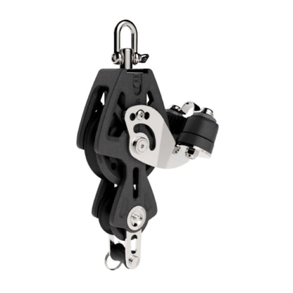Lewmar 72 mm Synchro Block Fiddle with Cam Cleat and Becket