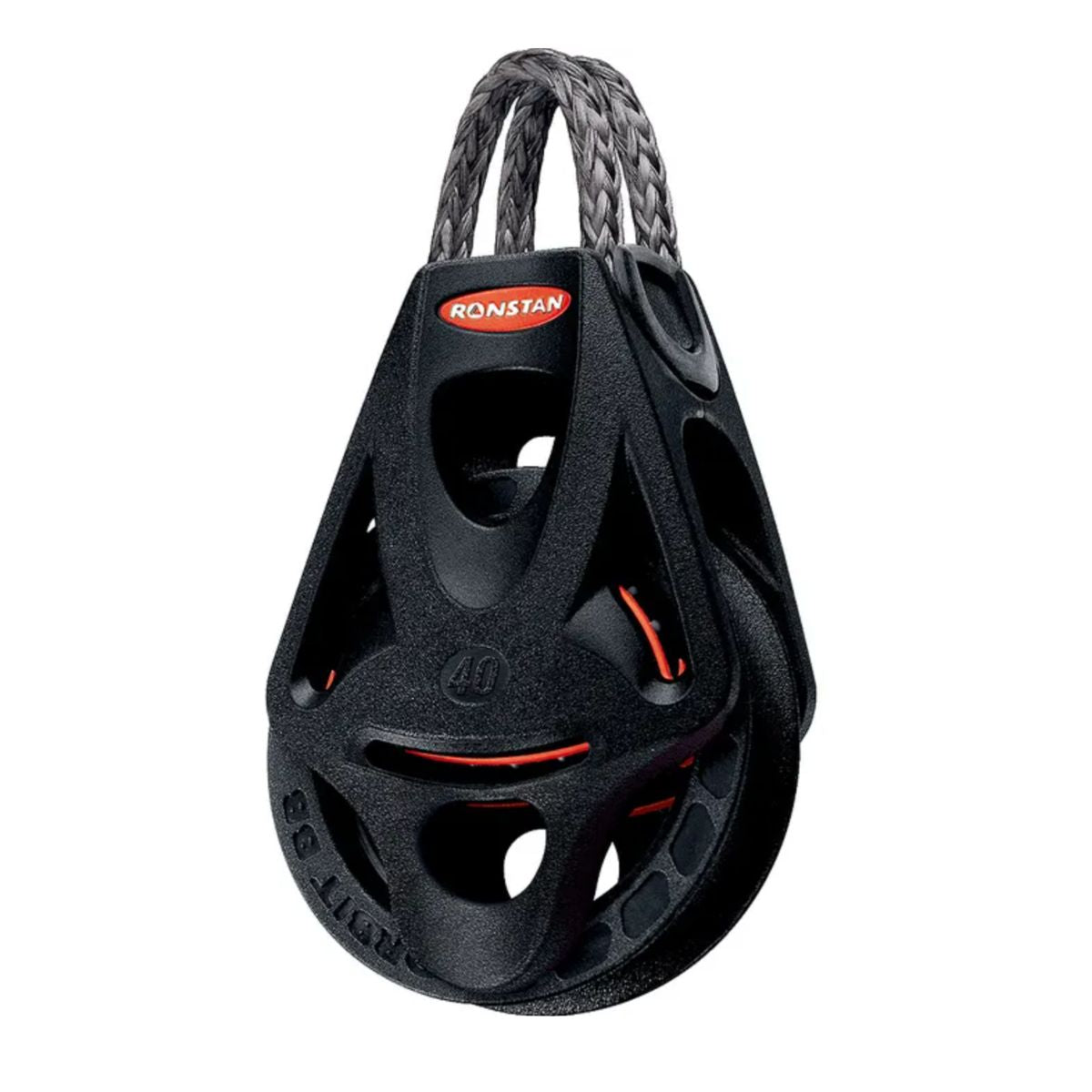 Ronstan series 40 Ball Bearing Orbit Block™, with Dyneema® Link Head and Low Profile Integrated Becket