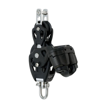 Selden 50 mm Plain bearing Block Fiddle with Cam Cleat and Becket